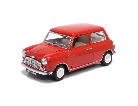 Kyosho 8105R Morris Mini Minors Rossa 1:18 Modellino