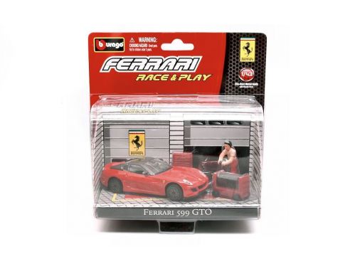 Bburago BU31100599GTO FERRARI 599 GTO RED IN BLISTER CON ACCESSORI 1:43 Modellino