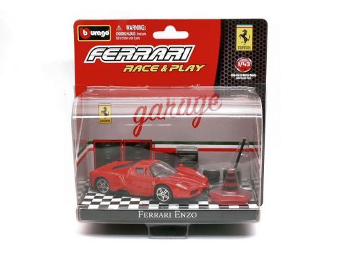 Bburago BU31100ENZ FERRARI ENZO RED IN BLISTER CON ACCESSORI 1:43 Modellino