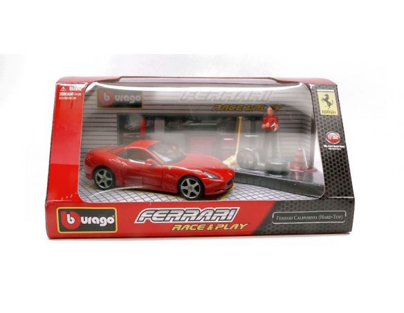 Bburago BU44020CALHT FERRARI CALIFORNIA HARD TOP RED IN SCAT.C/ACCESSORI 1:32 Modellino