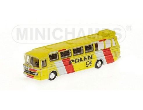 Minichamps PM169035189 MERCEDES BUS O321H 1974 NAZIONALE POLACCA 1:160 Modellino