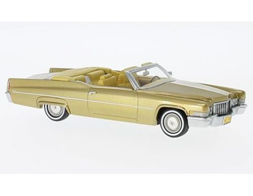 Neo Scale Models NEO47145 CADILLAC DE VILLE CONVERTIBLE GOLD 1970 1:43 Modellino