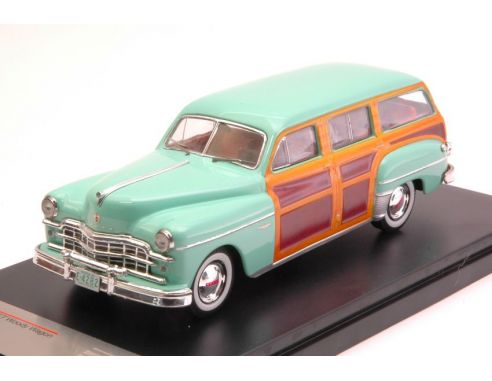 Protar PRXD564 DODGE CORONET WOODY WAGON 1949 MET.GREEN/WOODY 1:43 Modellino