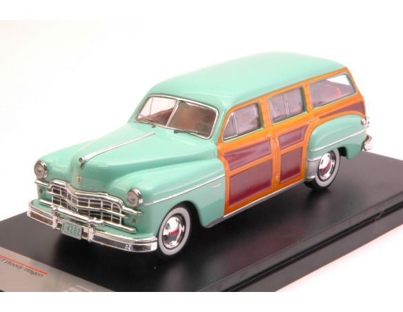 Protar PRXD564 DODGE CORONET WOODY WAGON 1949 MET.GREEN/WOODY 1:43 Modellino