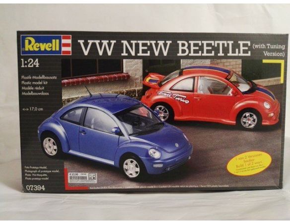 Revell 07394 VW NEW BEETLE WITH TUNING VERSION 1:24 Kit Modellino