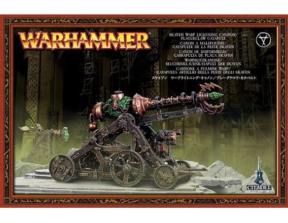 WARHAMMER 90-10 CANNONE A FULMINE CATAPULTA ARTIGLIO DELLA PESTE DEGLI SKAVEN