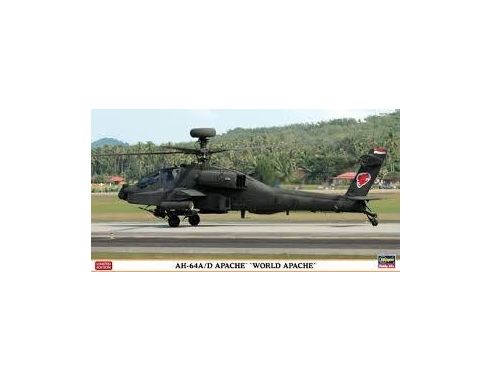 HASEGAWA 09938 AH-64A/D WORLD APACHE 1:48 Kit Modellino