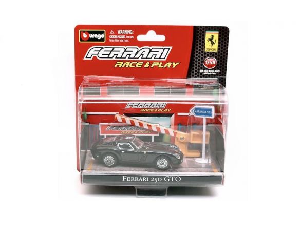 Bburago BU31100250GTOBL FERRARI 250 GTO BLACK IN BLISTER CON ACCESSORI 1:43 Modellino