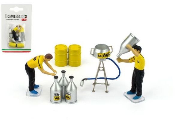 Brumm BMF090 SET BENZINE 2 MECCANICI + ACCESSORI Modellino