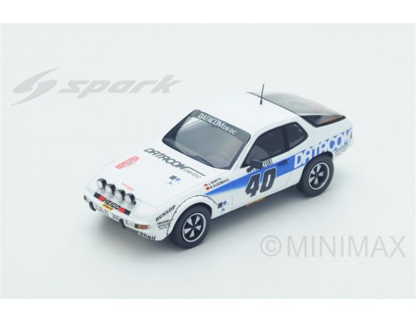 Spark Model S4187 PORSCHE 924 GTS N.40 20th MONTE CARLO 1979 J.BARTH-R.KUSSMAUL 1:43 Modellino