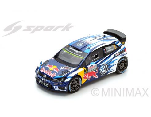 Spark Model S4971 VW POLO R WRC N.1 2nd RALLY AUSTR.2016 LAST RACE WC OGIER-INGRASSIA 1:43 Modellino