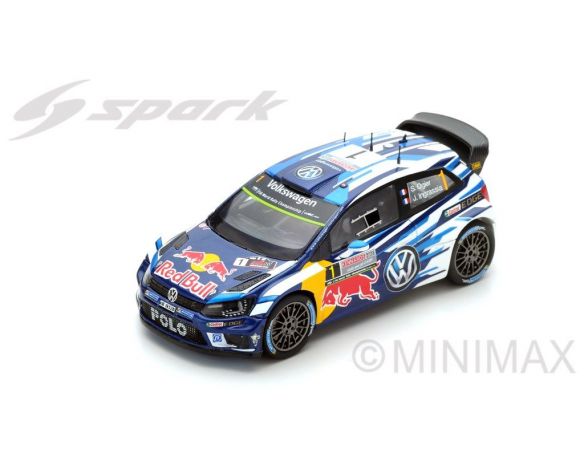 Spark Model S4971 VW POLO R WRC N.1 2nd RALLY AUSTR.2016 LAST RACE WC OGIER-INGRASSIA 1:43 Modellino