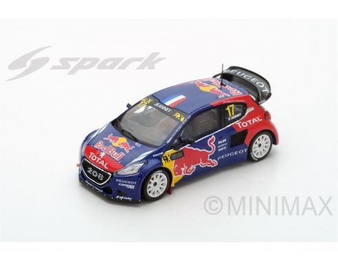 Spark Model S5195 PEUGEOT 208 N.17 WINNER WRX GERMANY 2015 DAVY JEANNEY 1:43 Modellino
