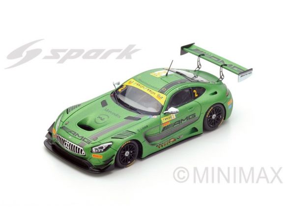 Spark Model SA114 MERCEDES AMG GT3 N.2 6th MACAU GT WORLD CUP 2016 R.VAN DER ZANDE 1:43 Modellino