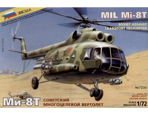 Zvezda 7230 Elicottero Mil Mi-8T Hip-C Soviet 1:72 Kit Modellino