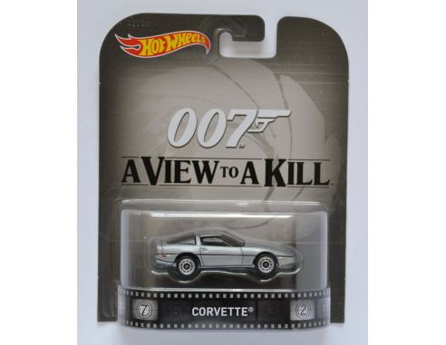 Hot Wheels HWCFR21 CHEVROLET CORVETTE 007 A VIEW TO KILL 1:64 Modellino