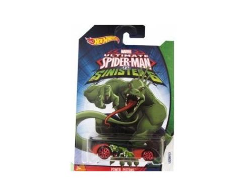 Hot Wheels HWCMJ79P POWER PISTONS SPIDERMAN VS SINISTER 6 1:64 Modellino