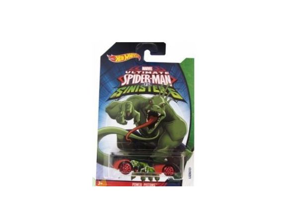 Hot Wheels HWCMJ79P POWER PISTONS SPIDERMAN VS SINISTER 6 1:64 Modellino