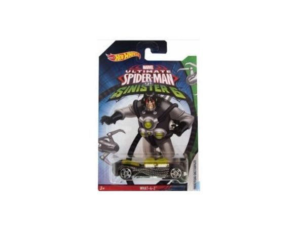Hot Wheels HWCMJ79W WHAT-4-2 SPIDERMAN VS SINISTER 6 1:64 Modellino