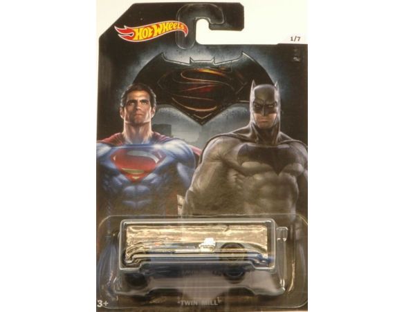 Hot Wheels HWDJL47TW TWIN MILL BATMAN V SUPERMAN 1:64 Modellino