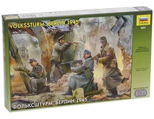 Zvezda 3621 VOLKSSTURM. BERLIN 1945 1:35 KIT Modellino