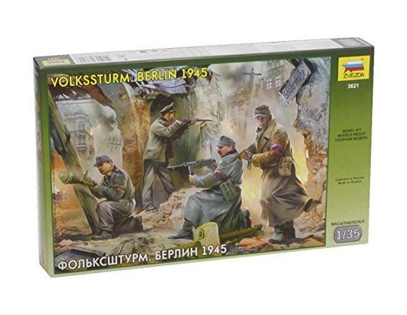 Zvezda 3621 VOLKSSTURM. BERLIN 1945 1:35 KIT Modellino