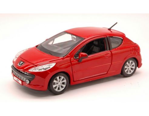 Bburago BU22102R PEUGEOT 207 2006 ROSSA 1:24 Scatola rovinata Modellino