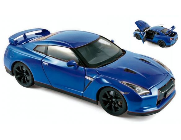 Norev NV188052 NISSAN GTR R-35 2008 BLUE 1:18 Modellino