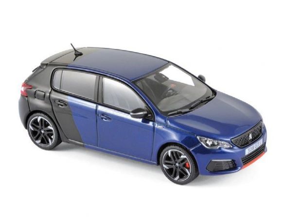 Norev NV473816 PEUGEOT 308 GTi COUPE FRANCHE 2017 MAGNETIC BLUE/BLACK 1:43 Modellino