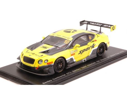 Spark Model SA113 BENTLEY CONTINENTAL GT3 N.10 5th MACAU GT WORLD CUP 2016 A.FONG 1:43 Modellino