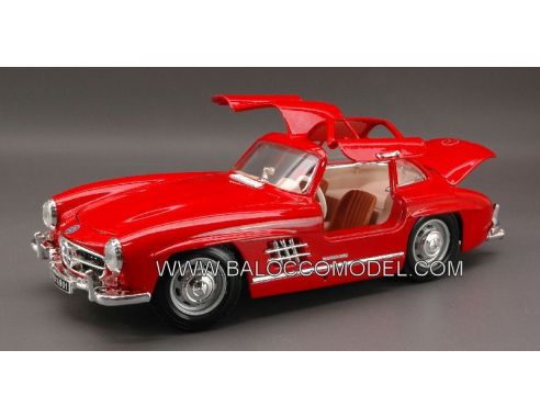 BBURAGO BU12047R MERCEDES 300 SL 1954 RED 1:18 Modellino