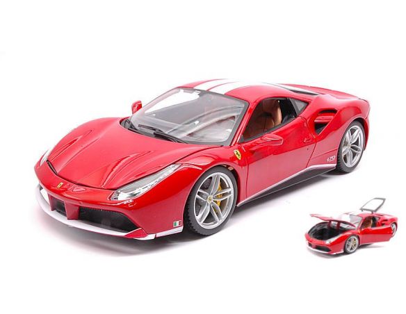 BBURAGO BU76102 FERRARI 488 GTB THE SCHUMACHER 70th ANNIVERSARY 1:18 Modellino