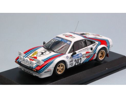 Best Model BT9674 FERRARI 308 GTB GR.4 N.242 TOUR DE CORSE HISTORIQUE 2014 1:43 Modellino