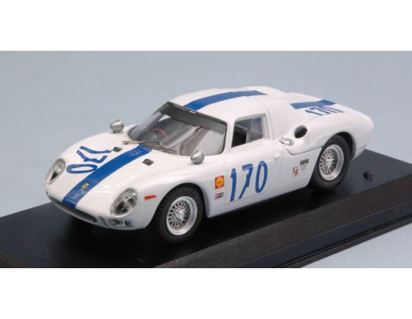 Best Model BT9676 FERRARI 250 LM N.170 ACCIDENT T.FLORIO 1966 A.W.SWANSON-R.ENNIS 1:43 Modellino