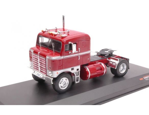 Ixo model TR008 KENWORTH BULLNOSE 1950 DARK RED/SILVER 1:43 Modellino