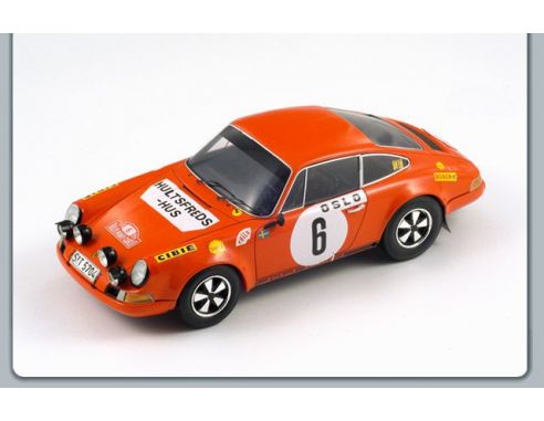 Spark Model S18029 PORSCHE 911 S N.6 WINNER M.CARLO 1970 VALDEGAARD-HELMER 1:18 Modellino