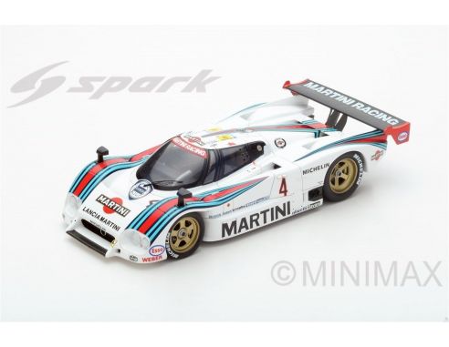 Spark Model S18161 LANCIA LC2 N.4 6th LM 1985 B.WOLLEK-A.NANNINI-L.CESARIO 1:18 Modellino