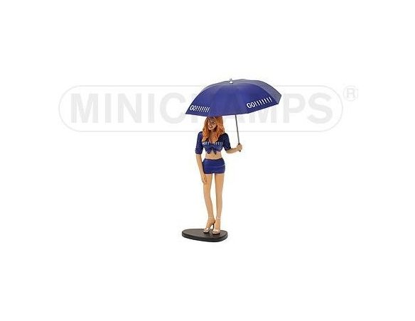 Minichamps PM312040001 OMBRELLINA YAMAHA GRID GIRL V.ROSSI 2004 1:12 Modellino