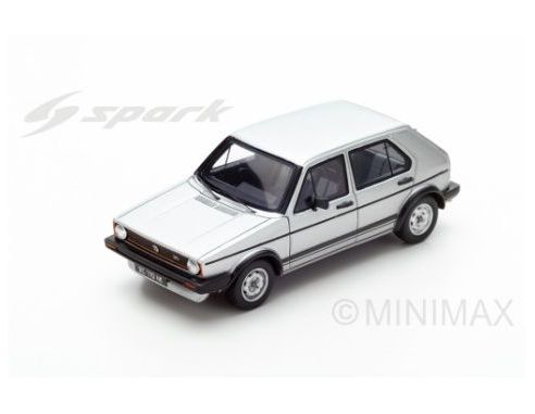 Spark Model S3213 VW GOLF GTI 1982 4 DOORS SILVER 1:43 Modellino