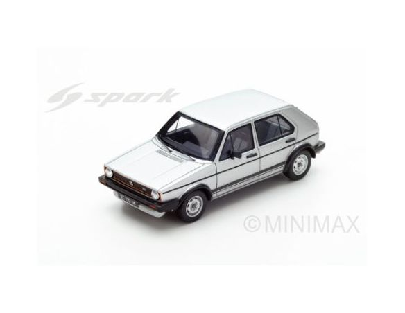 Spark Model S3213 VW GOLF GTI 1982 4 DOORS SILVER 1:43 Modellino