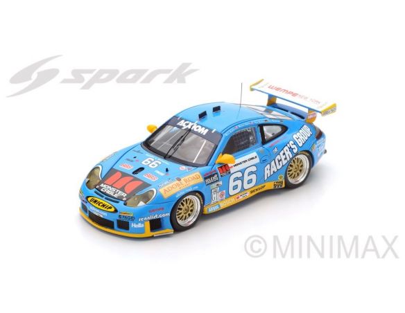 Spark Model S43DA03 PORSCHE 911 GT3 RS N.66 WINN.24H DAYT.2003 BERGMEISTER-BERNHARD 1:43 Modellino