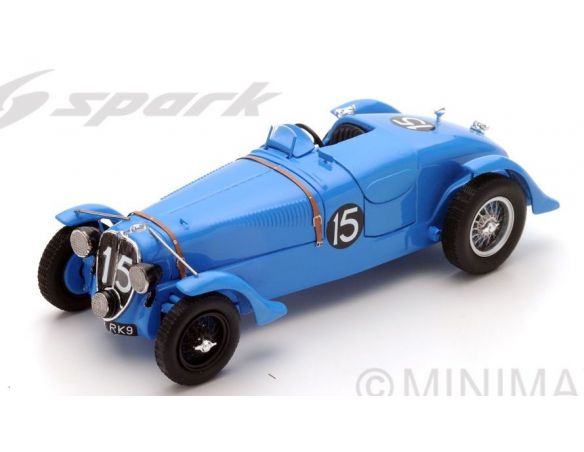 Spark Model S43LM38 DELAHAYE 135 CS N.15 WINNER LM 1938 E.CHABOUD-J.TREMOULET 1:43 Modellino