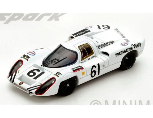 Spark Model S4745 PORSCHE 907 N.61 DNF LM 1970 A.WICKY-J.P.HANRIOUD 1:43 Modellino