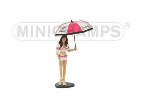 Minichamps PM312050001 OMBRELLINA YAMAHA GRID GIRL V.ROSSI VALENCIA 2005 1:12 Modellino