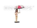 Minichamps PM312050001 OMBRELLINA YAMAHA GRID GIRL V.ROSSI VALENCIA 2005 1:12 Modellino
