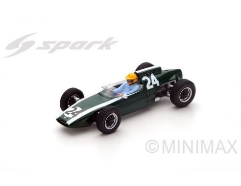 Spark Model S4803 COOPER T60 N.24 2nd FRENCH GP 1962 TONY MAGGS 1:43 Modellino