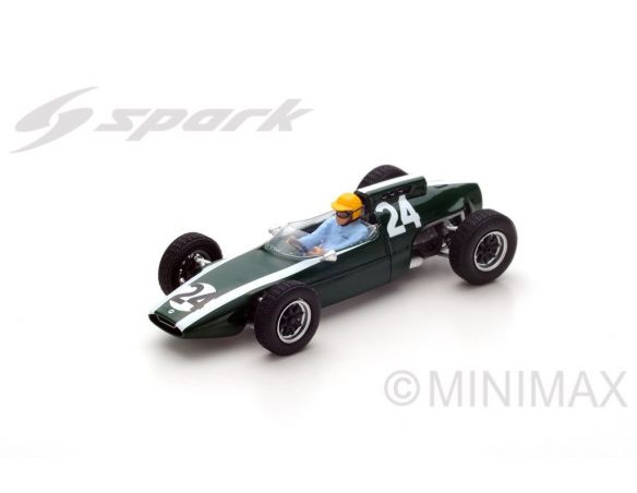 Spark Model S4803 COOPER T60 N.24 2nd FRENCH GP 1962 TONY MAGGS 1:43 Modellino