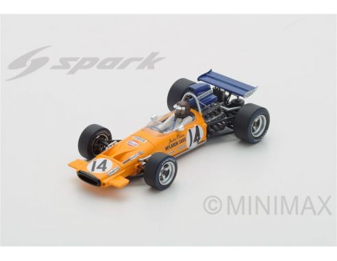 Spark Model S4845 MCLAREN M14A N.14 7th ITALIAN GP 1971 JACKIE OLIVER 1:43 Modellino