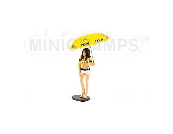 Minichamps PM312050011 OMBRELLINA YAMAHA GRID GIRL V.ROSSI 2005 LAGUNA SECA 1:12 Modellino