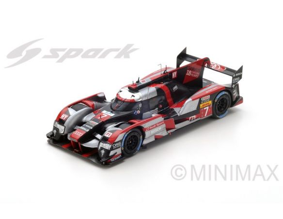 Spark Model S5147 AUDI R18 HY N.7 2nd 6H OF BAHRAIN 2016 FASSLER-LOTTERER-TRELUYER 1:43 Modellino